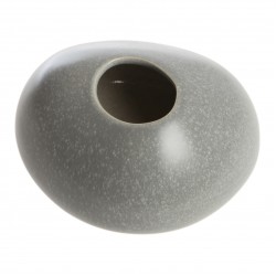 Stone shaped vase H9 50xDia15cm Porcelain Grey