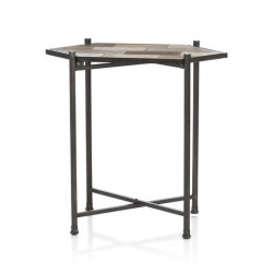SIDE TABLE LORY METAL AND WOOD