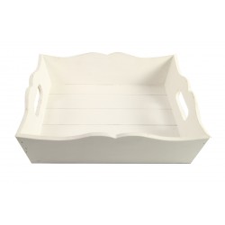 TRAY JANELL M WHITE 30X30X7