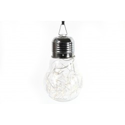 Lamp Bulb w LED&timer rd Hadlee clear b15l15h25cm