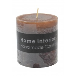 pillar candle bicoloured brown S D approx cm H approx 2cm